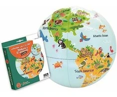 CALY Pripučiamas gaublys-kamuolys Gyvūnai mažyliams, 30 cm