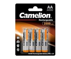 Akumuliatorius - Camelion HR6 AA 2500mAh 1.2V 4 Vnt.