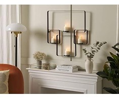 Lumarko Lumarko Metalinės sienos žvakidė 65 cm juoda PALAWAN!