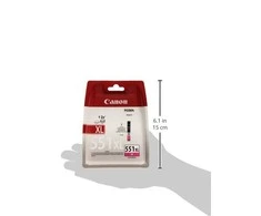 Canon CLI-551XL M (6445B001) Rašalinė kasetė, Purpurinė