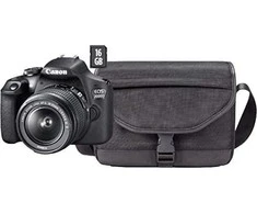 Canon EOS 2000D BK kamera + 18-55 IS EU26 VUK objektyvas + Krepšys + 16GB SD kortelė 2728C013
