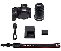 „Canon“ | D.CAM EOS R10 RF-S 18-150 IS STM EU26 | 24,2 megapikselių | Vaizdo stabilizatorius | ISO jautrumas (maks.) 32000 | „Wi-Fi“ | Vaizdo įrašymas | Rankinis valdymas | CMOS | Juodas