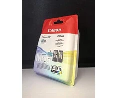 CANON 1LB PG-510 / CL-511 rašalo kasetė juodas ir spalva standartinė talpa juoda: 240 puslapių spalva: 244 puslapiai sudėtinė pakuotė