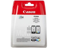 Canon PG-545/CL-546 Multipack Originalus Juoda, Žydras, Rausvai raudona, Geltona 2 vnt
