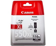CANON 1LB PGI-550XL PGBK rašalo kasetė juodas standartinės talpos 500 puslapių 1 pak. XL