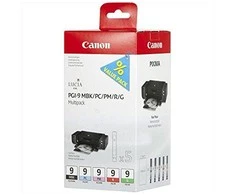 Canon PGI-9 MBK/PC/PM/R/G Originalus Žalia, Matinis Juodas, Foto žydra, Foto magenta, Raudona 5 vnt