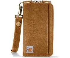 Carhartt Piniginės Carhartt Nlon Duck Lay Flat Clutch Brown