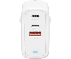 4Smarts Charger GaN Flex 65W 2 USB-C+1 USB-A baltas (baltas)