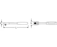 Terkšlė Stahlwille 512; 1/2''