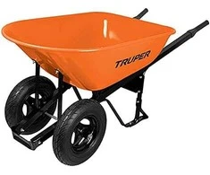 Truper 118L dviejų ratų sodo karutis su metaline talpa