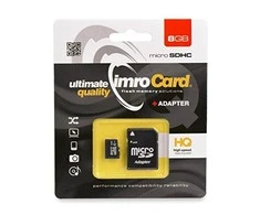 IMRO atminties kortelė Micro SD 8GB su adapteriu SD