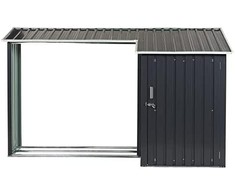 Beliani Įrankių namelis AOSTA 270 cm 105 cm Pilkas