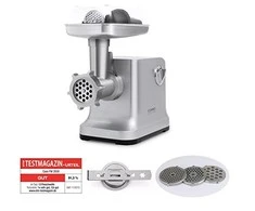 Mėsmalė Caso | Meat Grinder | FW2000 | Sidabrinis | Greičių skaičius 2 | Priedas for butter cookies; Drip tray