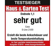 „Caso“ laisvai pastatoma stalo kaitlentė 02225 Degiklių/virimo zonų skaičius 1, Sensor-Touch, Aliuminio, Indukcija