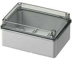 Elettrocanali Paviršiaus dėžutė su skaidriu dangčiu IP65 150 x 110 x 70 mm pilka (EC420C5)