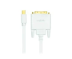 LOGILINK CV0138 LOGILINK - Mini DisplayPort prie DVI, baltas, 3m
