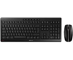 Klaviatūra CHERRY STREAM DESKTOP RECHARGE rinkinys su pele, belaidis, BE išdėstymas, juodas