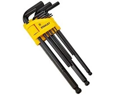STANLEY KLUCZE IMBUSOWE 9 vnt. Z KULKĄ 1,5 - 10mm