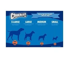 „Chuckit“ – kvėpuoja dešiniuoju patraukimo kamuoliuku, didelis 7,5 cm – (CHUC31933)