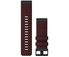 Išmaniojo laikrodžio Garmin greitai atsegamas, nailoninis dirželis, Raudonos/juodos spalvos, 26mm