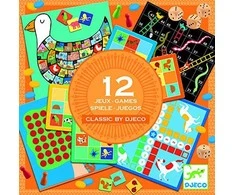 Djeco Klasikinių stalo žaidimų rinkinys - 12 žaidimų ( DJ05218 )