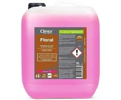 Grindų valymo skystis be dryžių, blizgesio, kvapo CLINEX Floral - skaistalai 10L