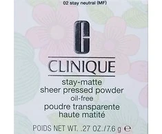 „Clinique Stay Matte Sheer“ presuota pudra, 02 Stay Neutral 7, 6 g