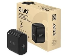 Club 3D CLUB3D kelioninis įkroviklis 65 W GAN technologija, vieno prievado USB Type-C, maitinimo tiekimo (PD) 3.0 palaikymas