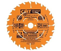 Diskas pjovimo 165x1.7x20(+15,87) Z=24 HM, CMT