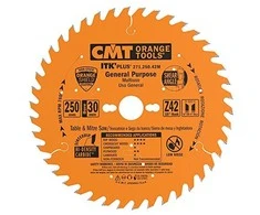 Diskas pjovimo 250x2,4x30 Z42 HM, CMT