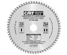 Pjovimo diskas aliuminiui CMT 297; 216x2,8x30; Z64; -6°