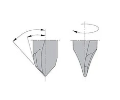 Grąžtas THROUGH HOLE DOWEL DR. TCT D= 5X44X77 S=10X26 RH, CMT