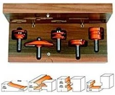 Frezų rinkinys CMT for kitchen; 12 mm; profile C; 5 dalys