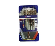 Grąžtas Tivoly Metalo grąžtų rinkinys FURIUS HSS Clipster PRO 10vnt Ø1-10mm