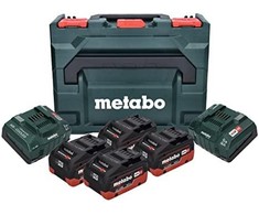 Priedų rinkinys Metabo 685135000; 18 V; 4x8 Ah + pakrovėjas ASC 145 Duo