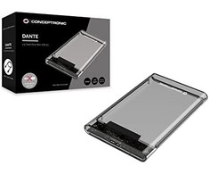 „Conceptronic“ „Conceptronic DANTE03T“ kietojo disko dėklas HDD/SSD dėklas Permatomas 2,5 colio
