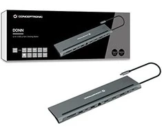 Conceptronic USB-C stotelė / replikatorius (DONN17G)