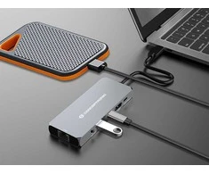 Adapteris AV Conceptronic CONCEPTRONIC Dock USB-C->HDMI,2.5GbE,USBC/3.0,100WPD0.18m gr
