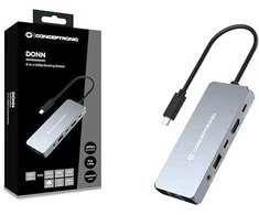 Adapteris AV Conceptronic CONCEPTRONIC Dock USB-C->HDMI,2.5GbE,USBC/3.0,100WPD0.18m gr
