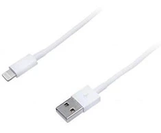 USB kabelis Connect IT USB-A - Žaibas 2 m Balta (PI-559)