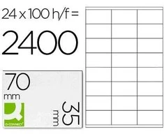 Q-Connect Lipnios etiketės, 70x35 mm (24)