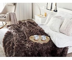 Lovatiesė Shumee 200 x 220 cm ruda DELICE