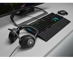 Corsair HS65 žaidimų ausinės, su laidu, Anglies pluošto spalvos