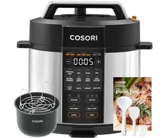 Cosori CMC-CO601-SEU Pressure Cooker juodai-sidabrinis