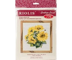 RIOLIS - Create It Yourself - Siuvinėjimo rinkinys „Saulėgrąžos“ 776 (40x40 cm)