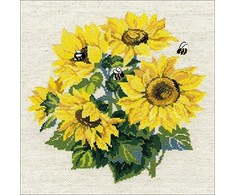 RIOLIS - Create It Yourself - Siuvinėjimo rinkinys „Saulėgrąžos“ 776 (40x40 cm)