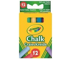 Crayola, Inc. Crayola 12 coloured chalk Daugybė 12 vnt