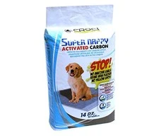 CROCI SUPER NAPPY Higieniniai paklotai su anglimi 57x54cm, 14vnt