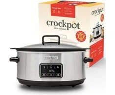 Crock-Pot CSC112X 6.5-litre slow cooker (sidabrinis)