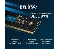 Nešiojamo kompiuterio atmintis Crucial Nešiojamojo kompiuterio atmintis - Samsung SODIMM 32GB DDR5 4800MHz